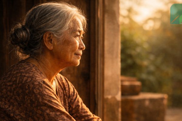 Mẹ có nhiều vàng bạc lắm, vàng trên da và bạc trắng đầu